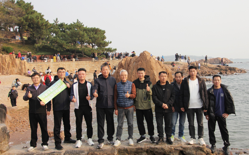 海邊合影留念